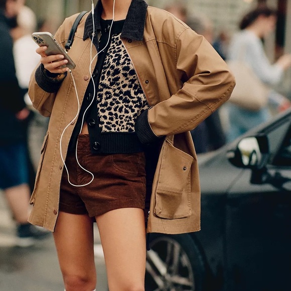 Anthropologie Maeve Corduroy Trouser Micro Shorts - Picture 2 of 4